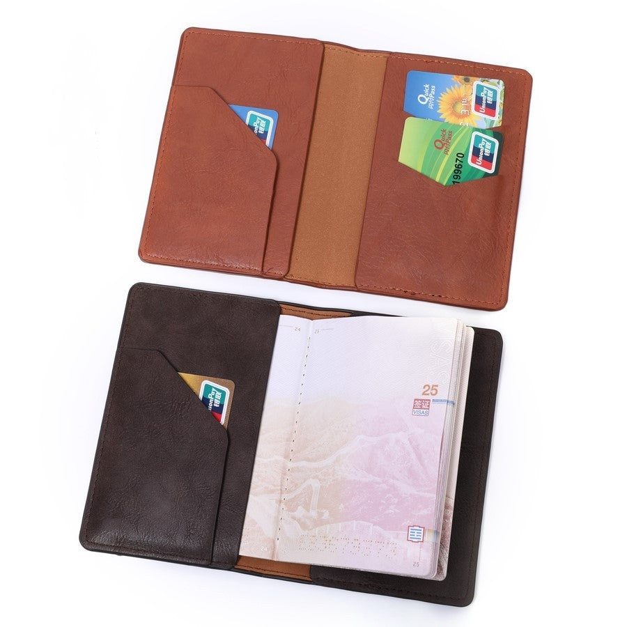 Pochette en cuir pour cartes et passeport