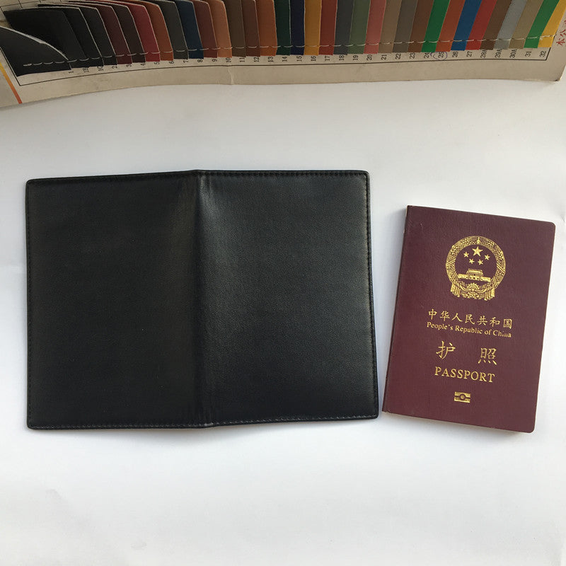 Porte-cartes et passeport en cuir RFID