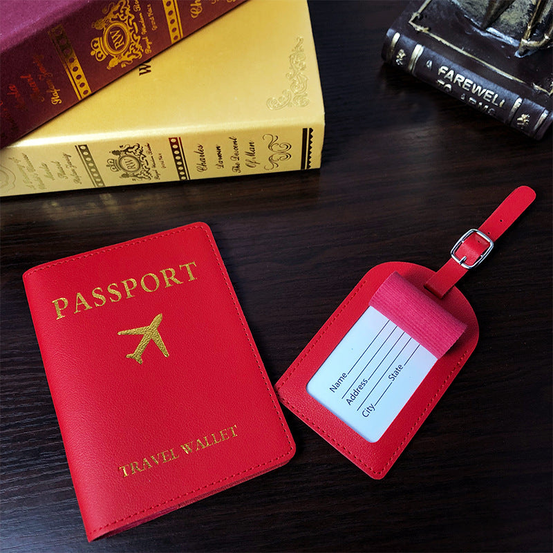 Etui à passeport + étiquette bagage