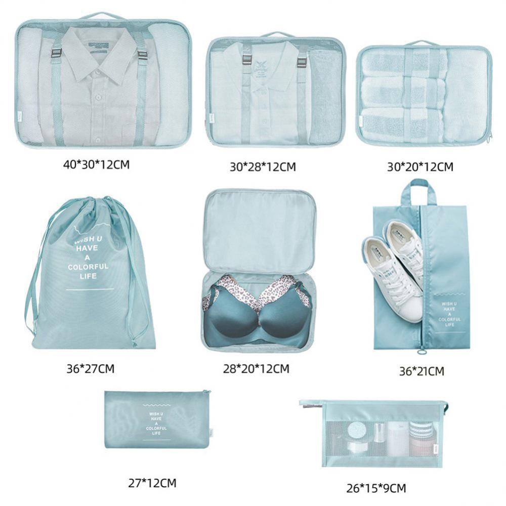 Set de 8 pochettes de rangement