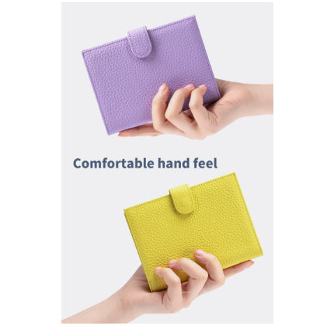 Porte cartes en cuir RFID