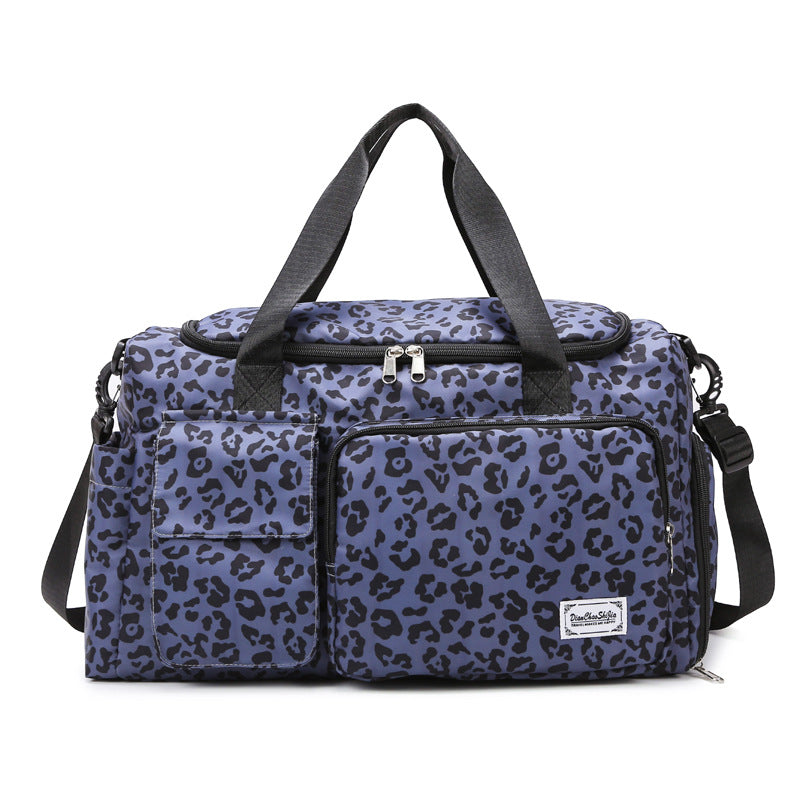 Sac de voyage à grande capacité imprimé léopard