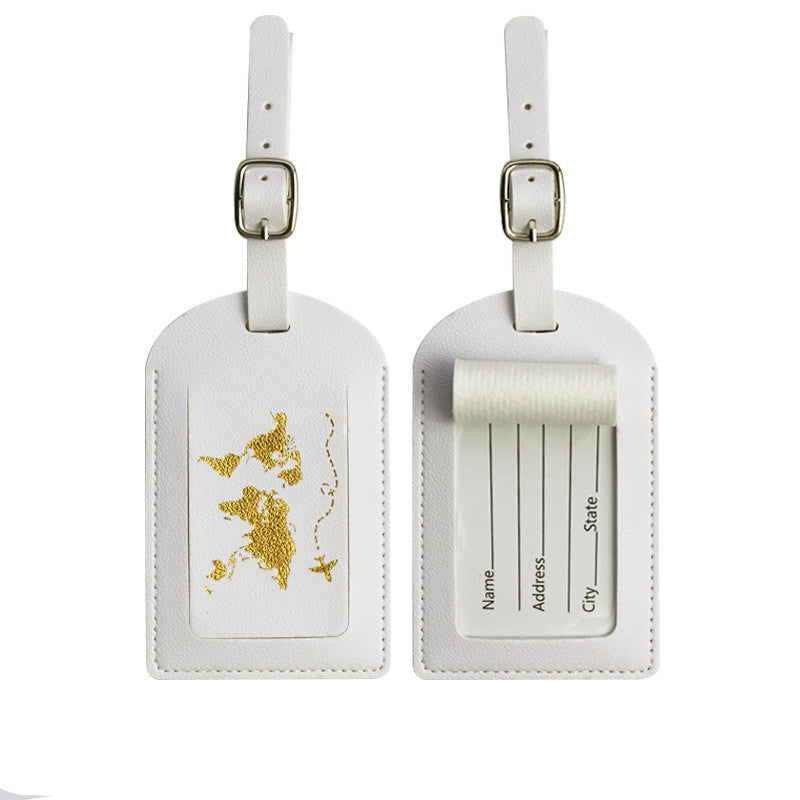Étiquette de Bagage en Cuir