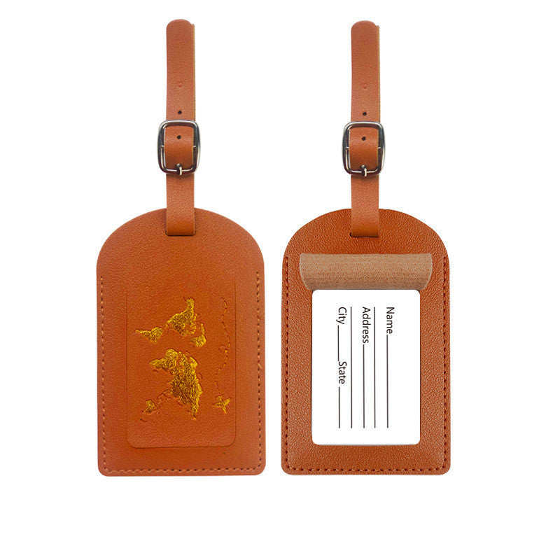 Étiquette de Bagage en Cuir