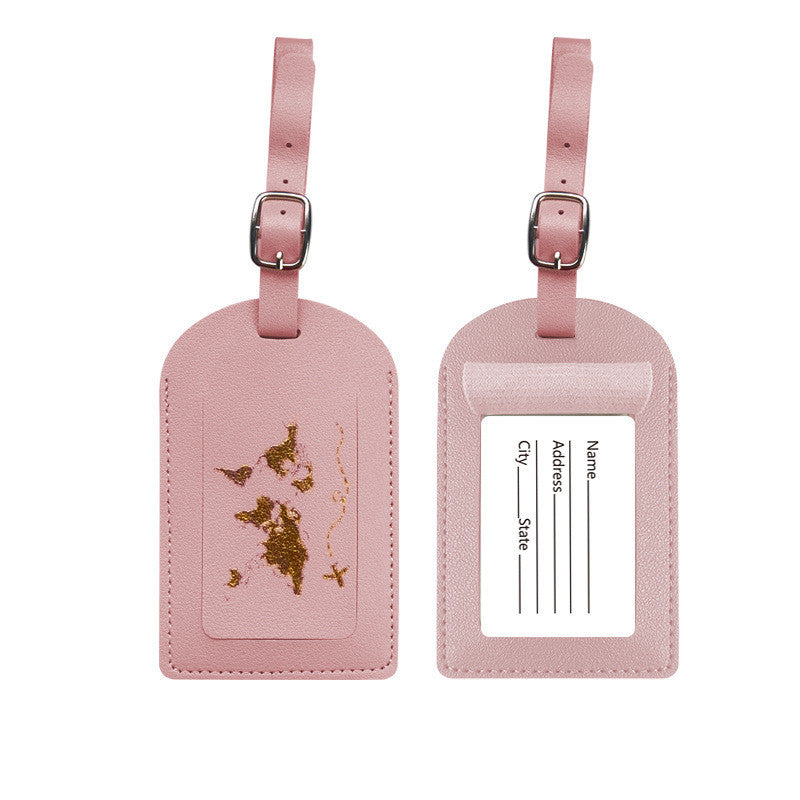 Étiquette de Bagage en Cuir