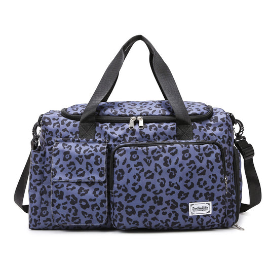 Sac de voyage à grande capacité imprimé léopard