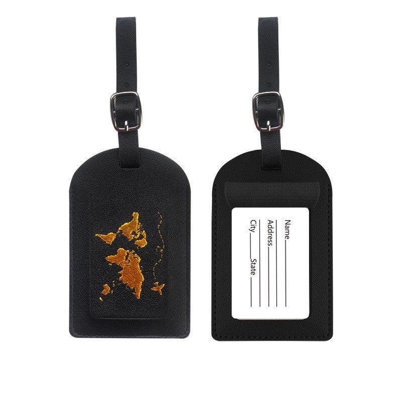 Étiquette de Bagage en Cuir