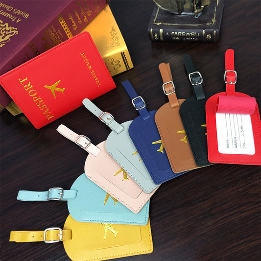 Etui à passeport + étiquette bagage